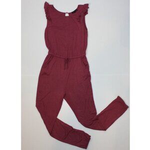 Material Girl Girl's One-piece Burgundy Color Romper size Small